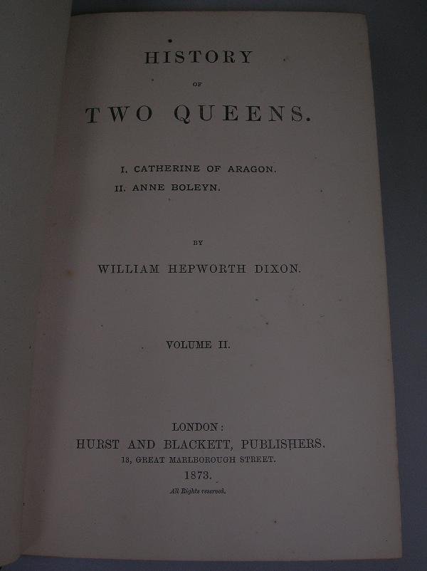 BINDINGS. PRESCOTT (WILLIAM) THE HISTORY OF THE - 6