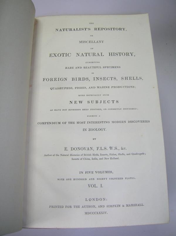 DONOVAN (E) THE NATURALIST'S REPOSITORY, MISCELLAN - 2