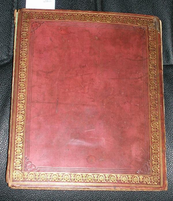 A 19TH CENTURY ALBUM, WITH VARIOUS LOOSE PENCIL