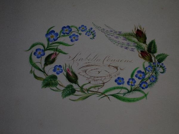 A 19TH CENTURY ALBUM, WITH VARIOUS LOOSE PENCIL - 2