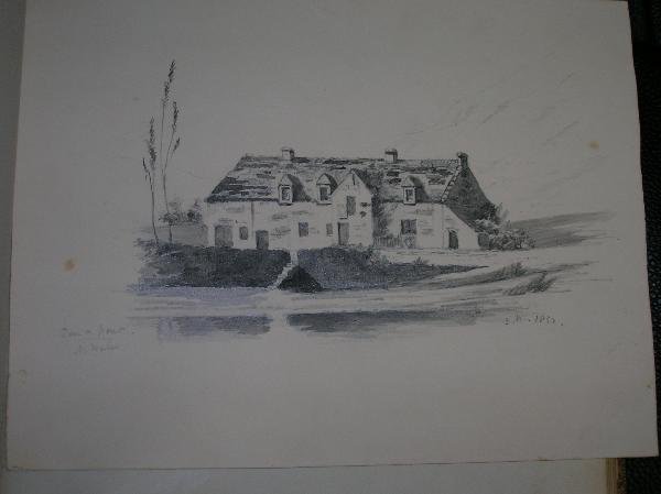 A 19TH CENTURY ALBUM, WITH VARIOUS LOOSE PENCIL - 8