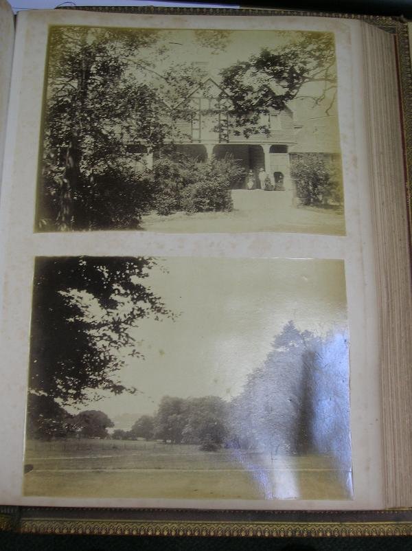 A 'SORRENTO' INLAID OLIVE-WOOD PHOTOGRAPH ALBUM, - 8