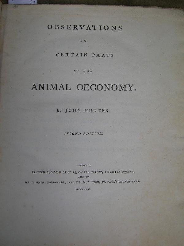MEDICAL. SHELDON (JOHN) & HUNTER'S OBSERVATIONS - 3