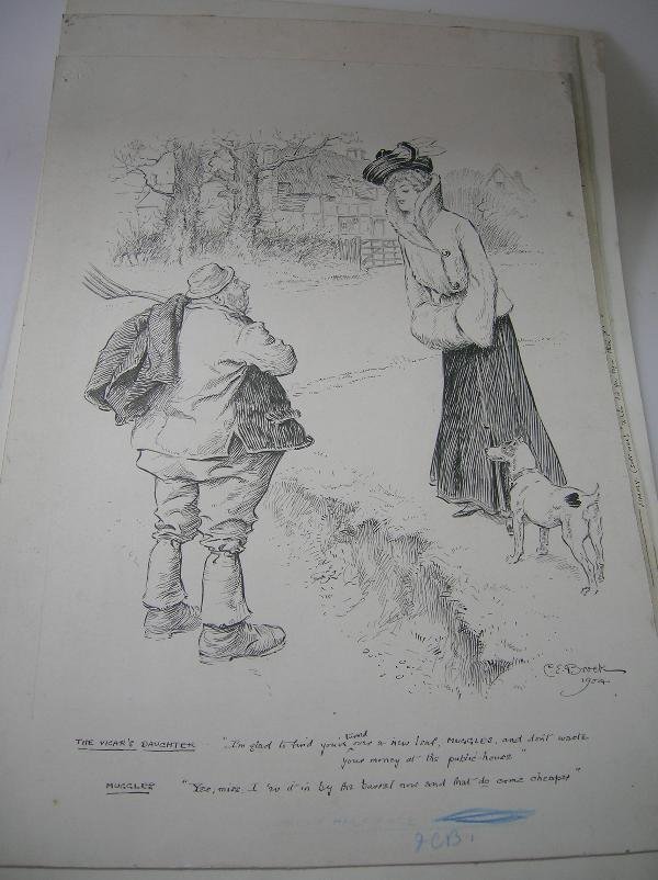 CHARLES EDMUND BROCK (1870-1938) THREE PEN AND