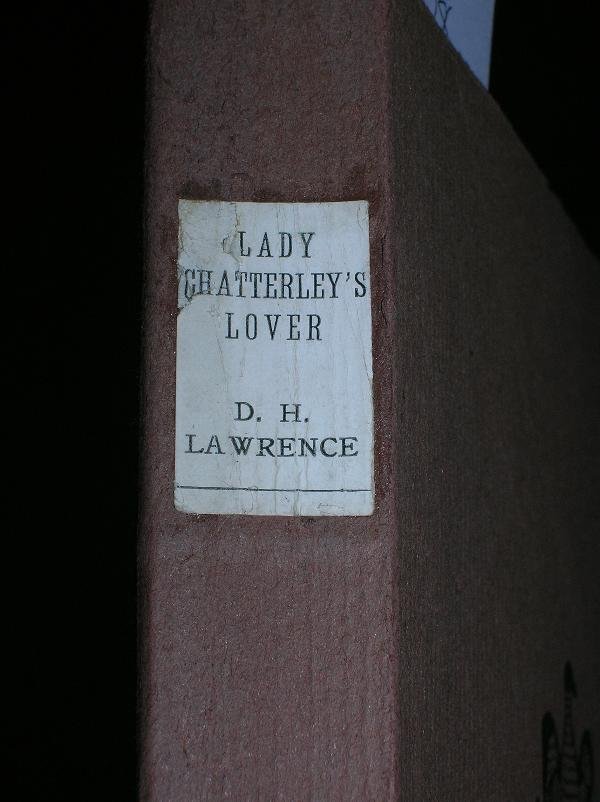 LAWRENCE (D H) LADY CHATTERLEY'S LOVER, FIRST EDIT - 2