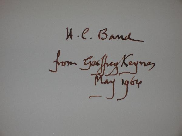 LIBRARIES. KEYNES (GEOFFREY) BIBLIOTHECA - 3