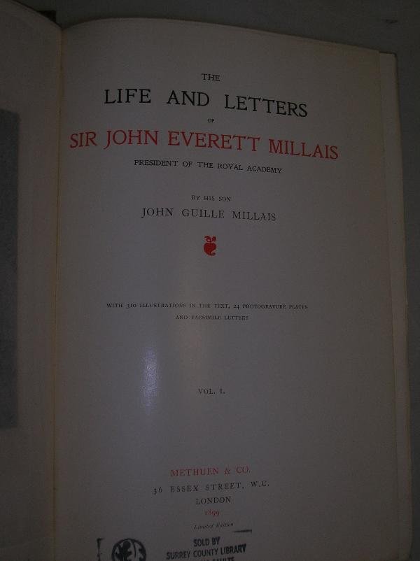 MILLAIS (J G) THE LIFE AND LETTERS OF SIR JOHN EVE - 3