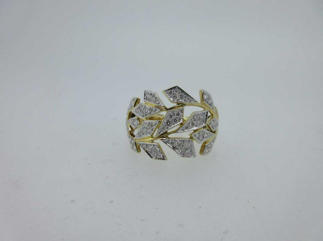 Kat Florence - A 'Leaves of Gold' diamond ring, (1 of 7)
