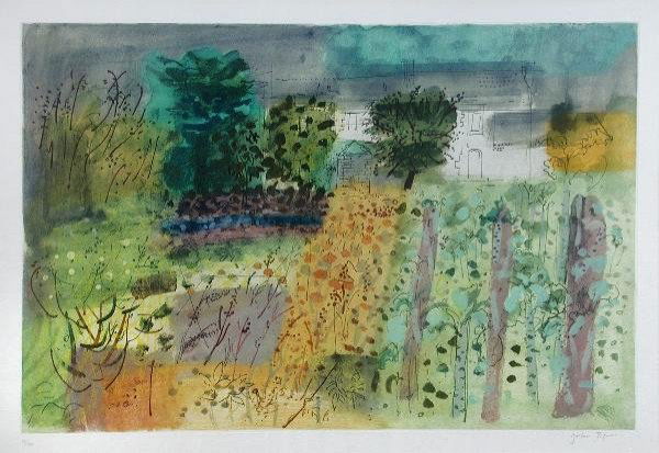 JOHN PIPER, OM, CH: John Piper, OM, CH Lochmariquer, Brittany 1990 signed lower right "John PIper" and numbered 13/70 etching and aquatint 45 x 65cm Provenance: The New Grafton Gallery