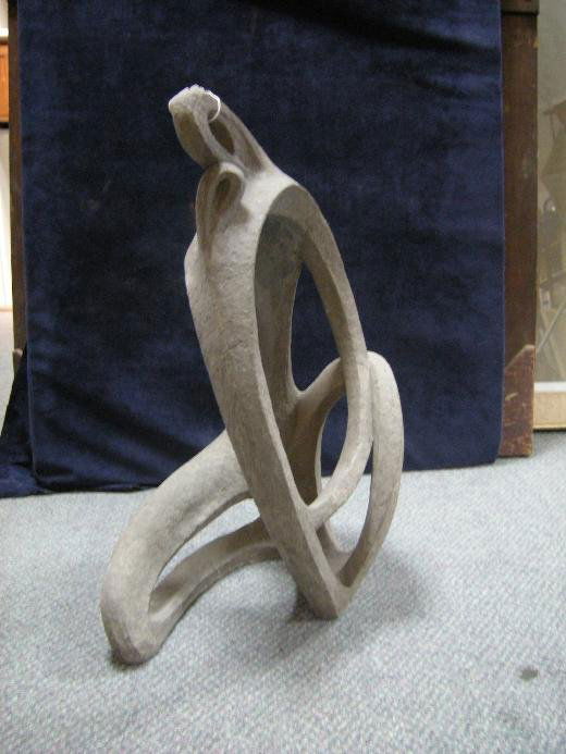 DORIS LINDNER (WELSH, 1896-1979): Doris Lindner (Welsh, 1896-1979) Motherhood signed and dated 1950 concrete Provenance: The Studio sale of Doris Lindner, Bonhams, London