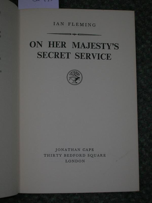 FLEMING (IAN) ON HER MAJESTY'S SECRET SERVICE, - 3