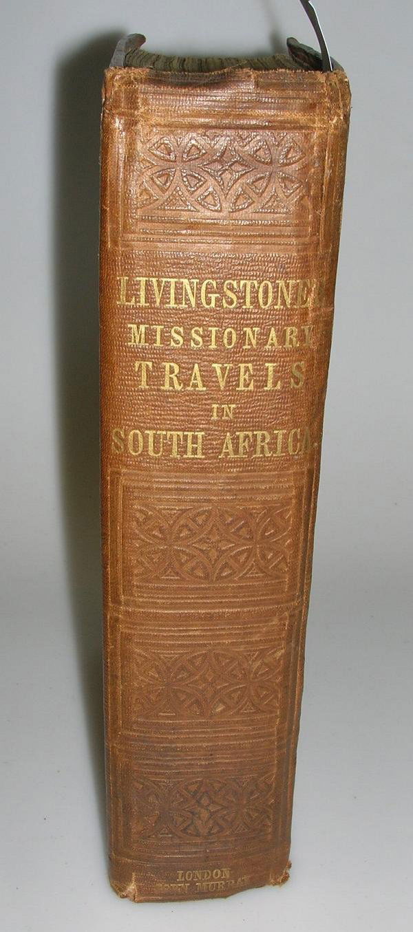 LIVINGSTONE (DAVID) MISSIONARY TRAVELS AND RESEAR: LIVINGSTONE (David) Missionary Travels And Researches In South Africa, London: John Murray 1857, 4to, folding frontispiece and numerous illustrations, vignette title (grubby), cloth gilt (a little dis