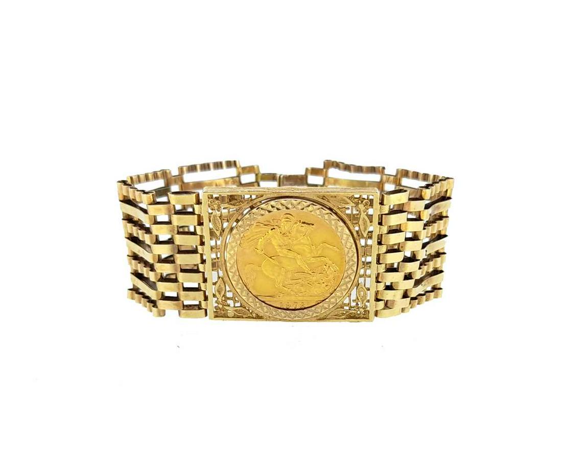 A sovereign gate style bracelet, (1 of 3)