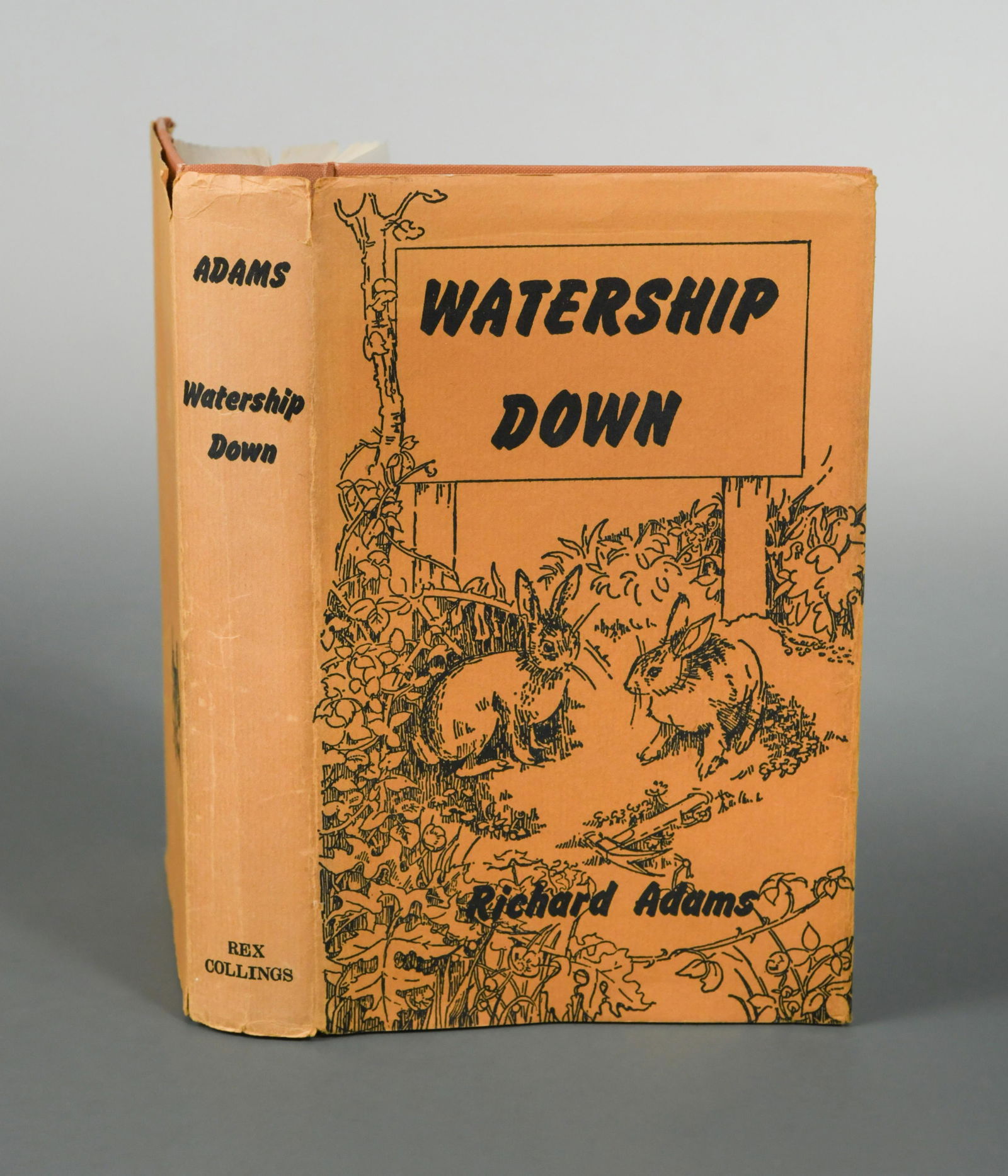 ADAMS (Richard) Watership Down. London: Rex Collings, 1972, 1st edition, 8vo, author's inscription (1 of 8)