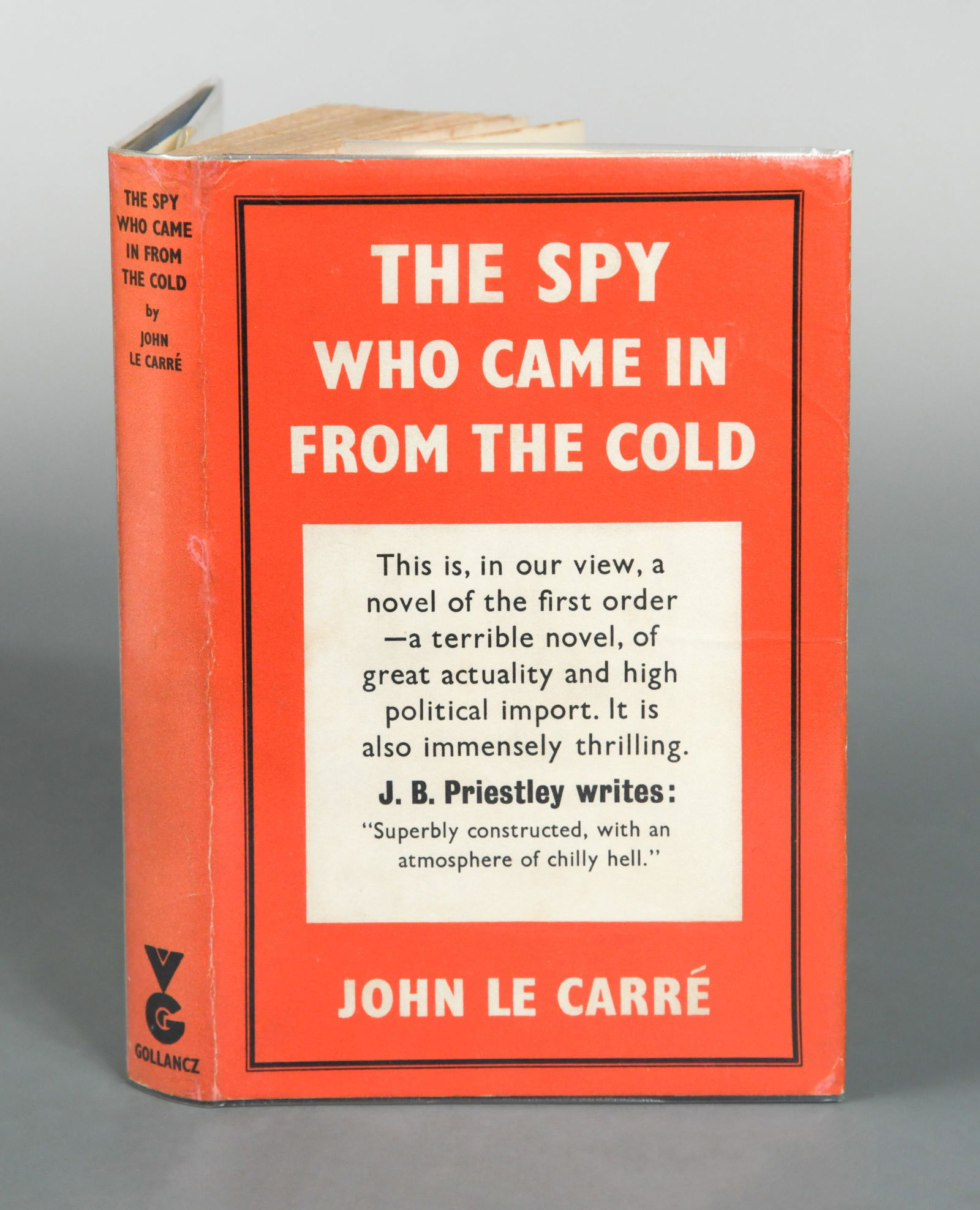 LE CARRE (John) The Spy Who Came in from the Cold, 1st edition, London: Victor Gollancz, 1963, some: LE CARRE (John) The Spy Who Came in from the Cold, 1st edition, London: Victor Gollancz, 1963, some foxing to edges, first leaves spotted in places, replaced endpapers, dust jacket restored, with smal