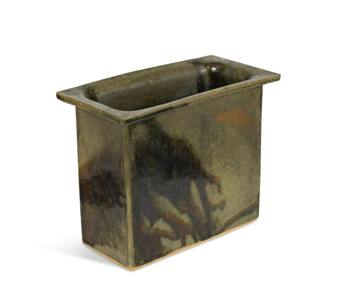 § Pierre Culot (Belgian, 1938-2011), a stoneware slab-built vase, (1 of 7)