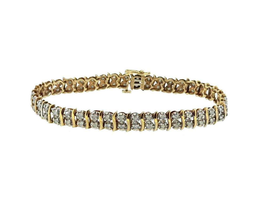 A diamond set bracelet, (1 of 2)