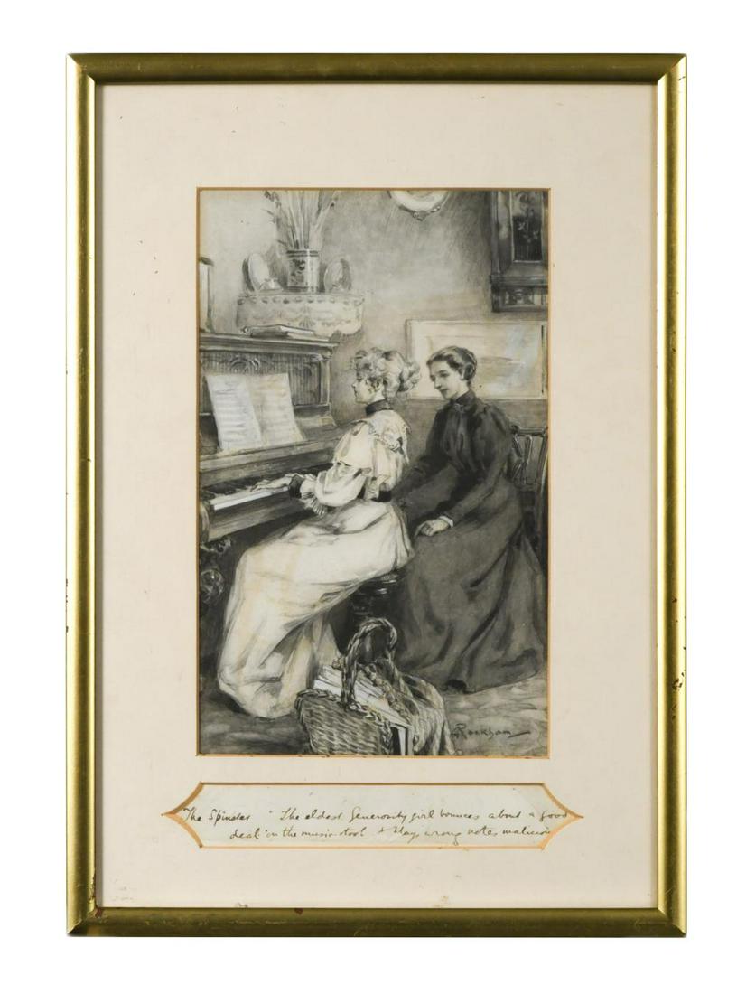 Arthur Rackham (1867-1939) Original pen, ink and wash illustration - The Spinster "The eldest (1 of 3)