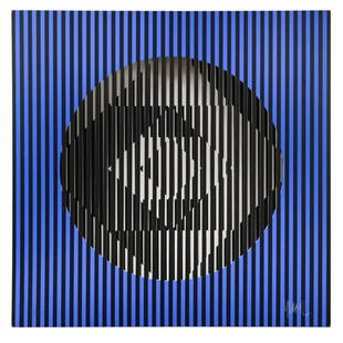 § Yvaral (Jean-Pierre Vasarely) (1934–2002), untitled, 1969,: § Yvaral (Jean-Pierre Vasarely) (1934–2002), untitled, 1969, published by Denise René Editions, Paris, of three-dimensional box construction, signed and numbered 97/175 57.5 x 57.5 x