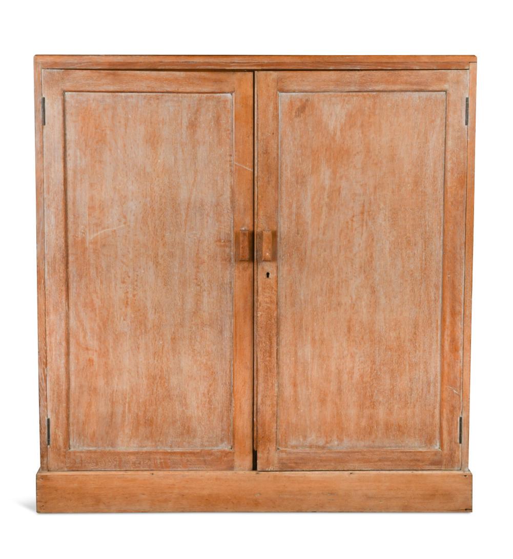 An Art Deco limed oak cupboard, circa 1930s, (1 of 1)