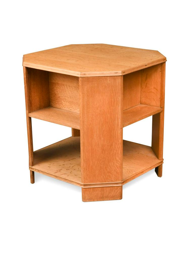 A Heal's type Art Deco pale oak book table, (1 of 1)