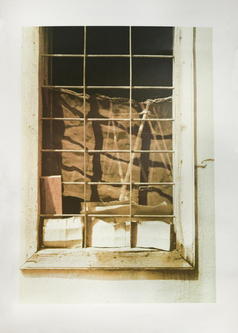 § Ben Johnson (1946-): § Ben Johnson (1946-) Greek Window signed and dated 'Ben Johnson 1978' (lower right); numbered 28/85 lithograph, unframed 102 x 78cm