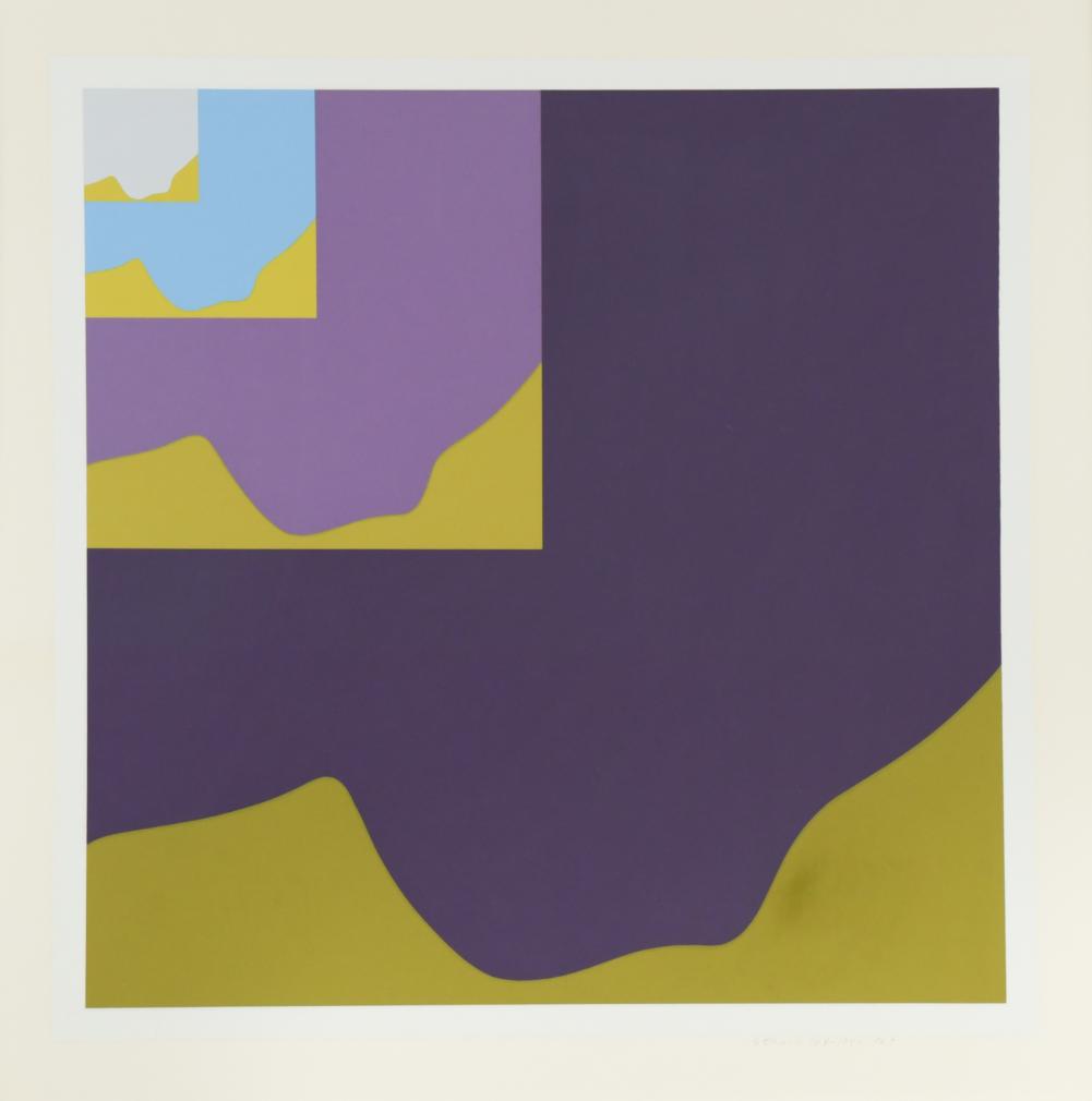 Ernest Trova (1927-2009): Ernest Trova (1927-2009) Falling Man, Manscape VI signed and dated 'ETrova 1969' (lower right); numbered 168/175 serigraph, unframed 70 x 70cm