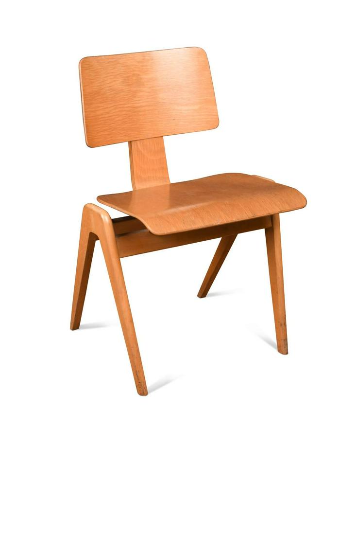 Robin Day for Hille, a hillestak chair,: Robin Day for Hille, a hillestak chair, of typical construction 74 x 50 x 44cm