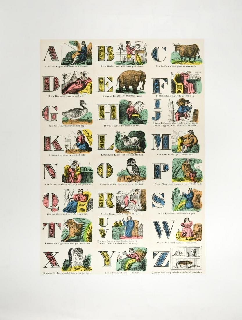 § Sir Peter Blake CBE, RDI, RA (1932-): § Sir Peter Blake CBE, RDI, RA (1932-) A for Alphabet signed 'Peter Blake' (lower right); numbered 30/95 silkscreen, unframed 102.5 x 77.5cm