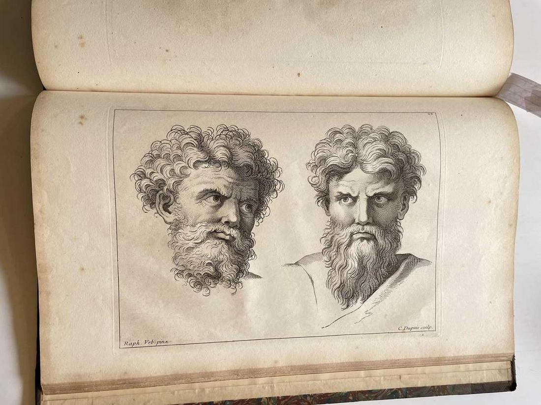 RALPH (Benjamin) The School of Raphael, or, the Studentâ€™s Guide to Expression in Historical: RALPH (Benjamin) The School of Raphael, or, the Studentâ€™s Guide to Expression in Historical Painting. London: John Boydell, 1782, folio, 54 engraved plates only (1-45 of head studies), rubbed h