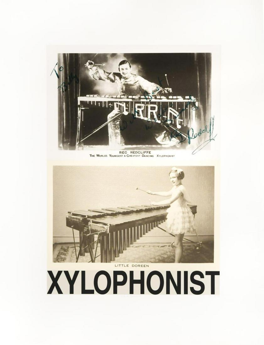 § Sir Peter Blake CBE, RDI, RA (1932-): § Sir Peter Blake CBE, RDI, RA (1932-) X is for Xylophone signed 'Peter Blake' (lower right); numbered 61/95 silkscreen, unframed 102.5 x 77.5cm