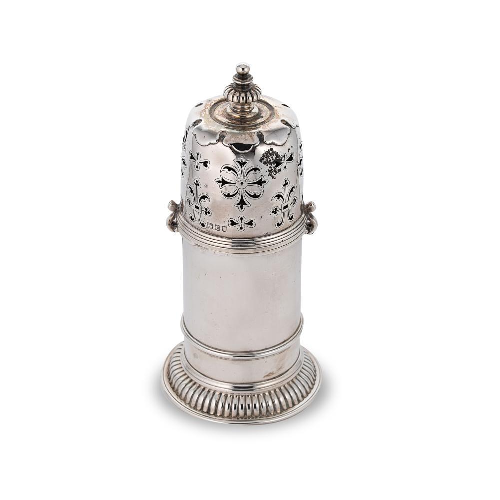 An Edward VII silver 'lighthouse' style caster, (1 of 5)