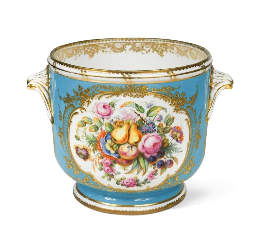 A Coalport two-handled jardinière, circa 1850, (1 of 10)