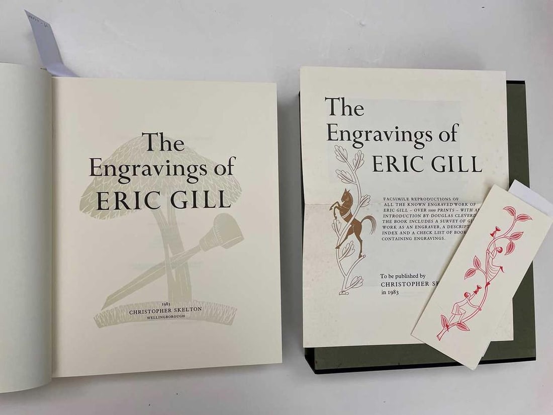 GILL (Eric): GILL (Eric) The Engravings, Wellingborough: Christopher Skelton 1983, large 4to, one of 1350 copies, good in slip case; prospectus and printer's note inserted