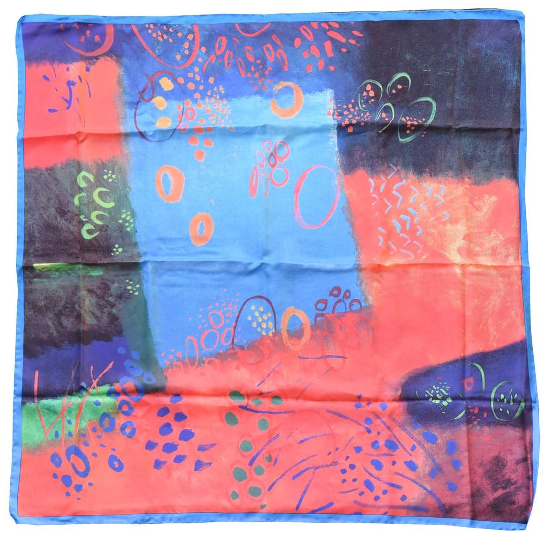 § John Piper OM, CH (1903-1992) June Landscape (detail from) screenprint on silk, unframed: § John Piper OM, CH (1903-1992) June Landscape (detail from) screenprint on silk, unframed produced for the Ashmolean Museum, Oxford 86 x 83cm