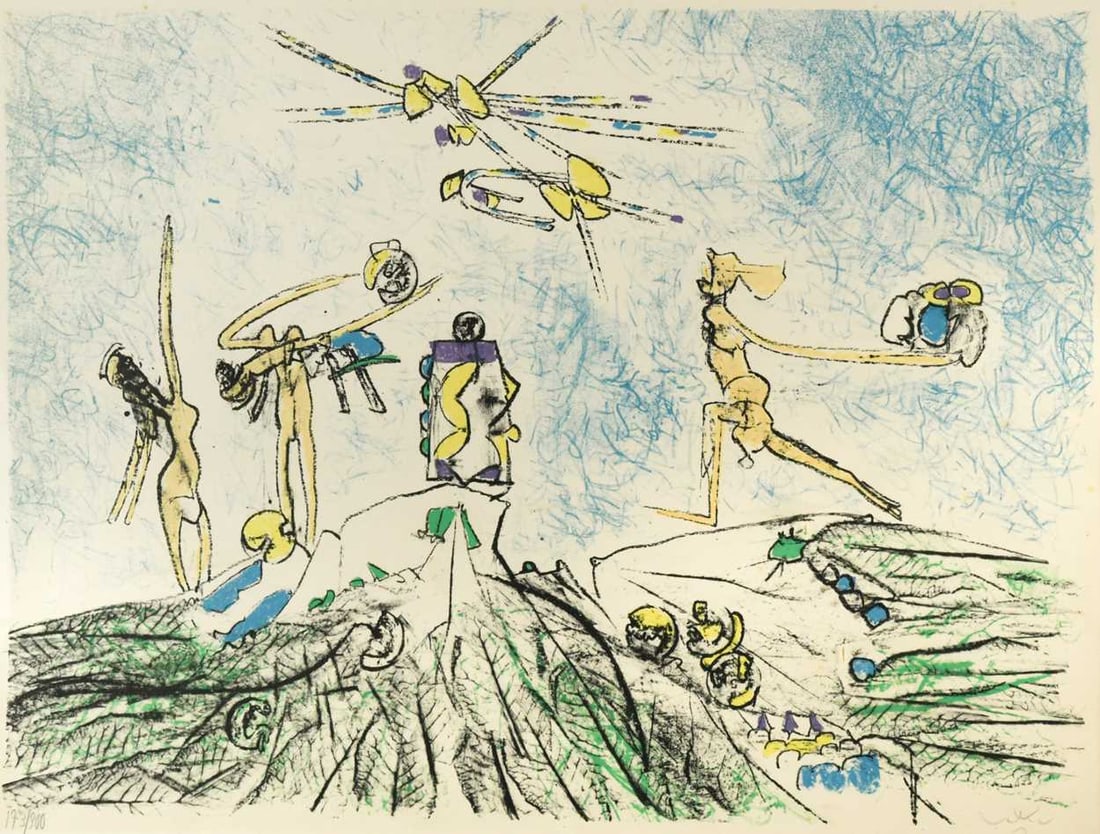 Roberto Matta (1911-2002) Les Venusiennes signed with monogram (lower right); numbered 173/300 (1 of 9)