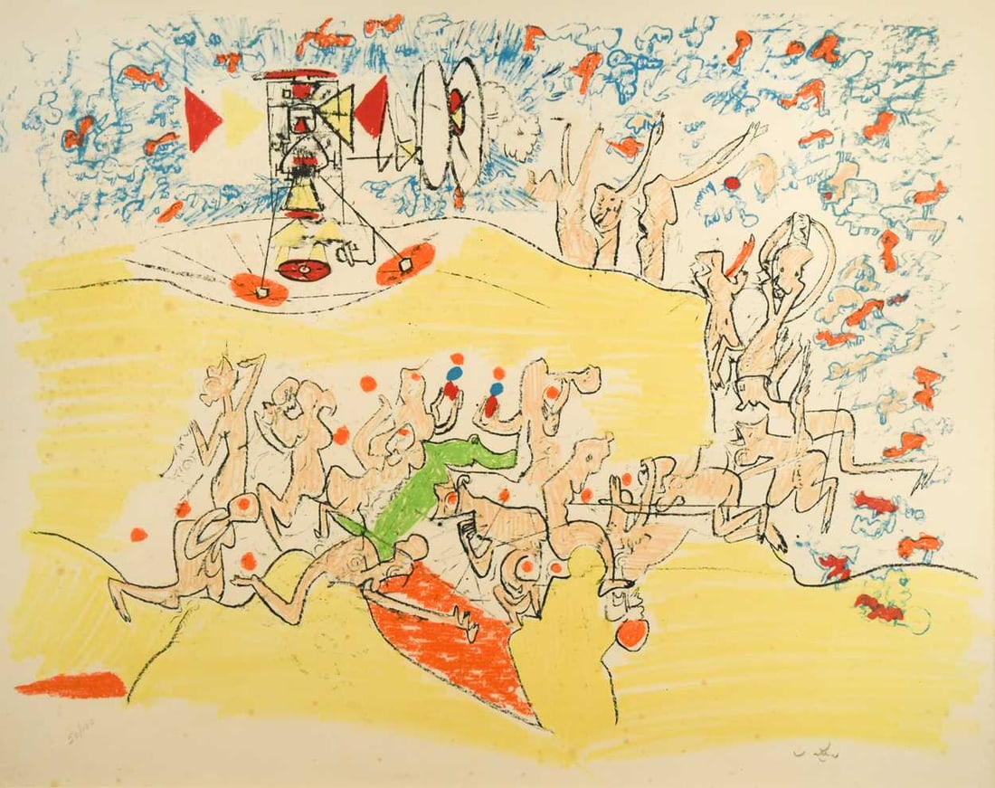 Roberto Matta (1911-2002) Fog, Gog and Magog signed with monogram (lower right); numbered 50/100 (1 of 10)