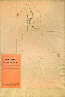 Ronald Brooks Kitaj RA (1932-2007) Waiting for Lefty signed 'Kitaj' (lower right); numbered 1/70: Ronald Brooks Kitaj RA (1932-2007) Waiting for Lefty signed 'Kitaj' (lower right); numbered 1/70 screenprint 93 x 63cm