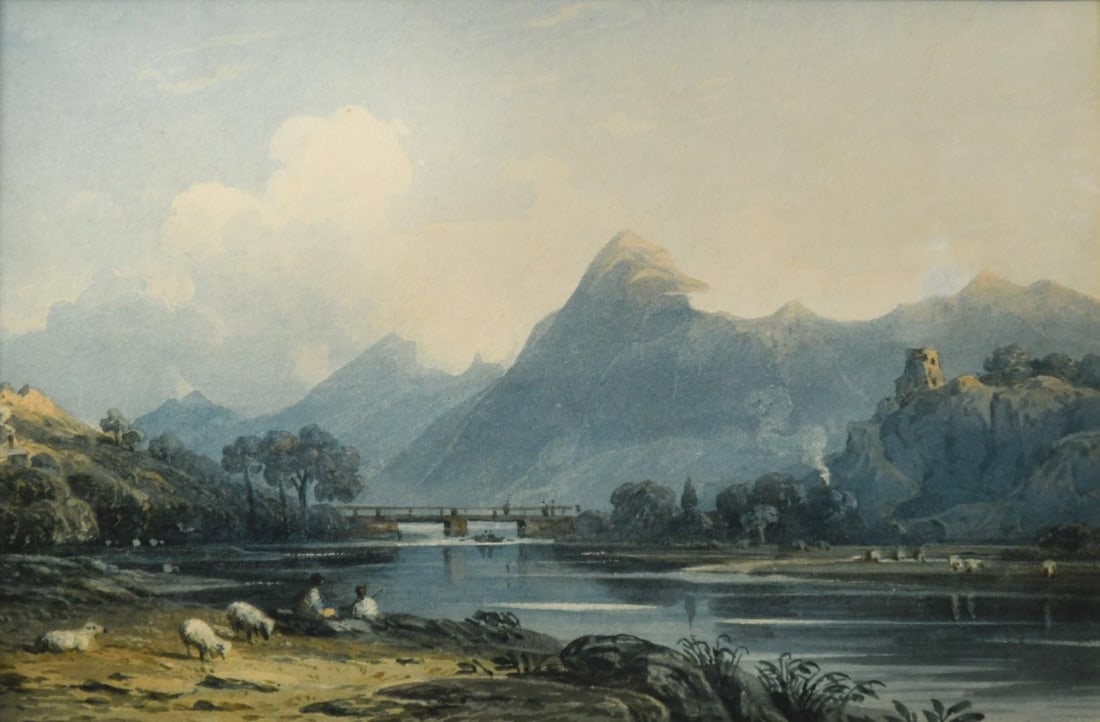 John Varley OWS (1778-1842): John Varley OWS (1778-1842) Llanberis, Snowdon, North Wales watercolour heightened with white and gum arabic 12.5 x 19cm Provenance: The Swan Gallery, Dorset
