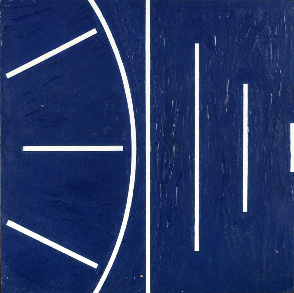 Andrew Spence (1947-): Andrew Spence (1947-) Untitled 112 signed, titled and dated 1981 to the reverse oil on masonite 61 x 61cm