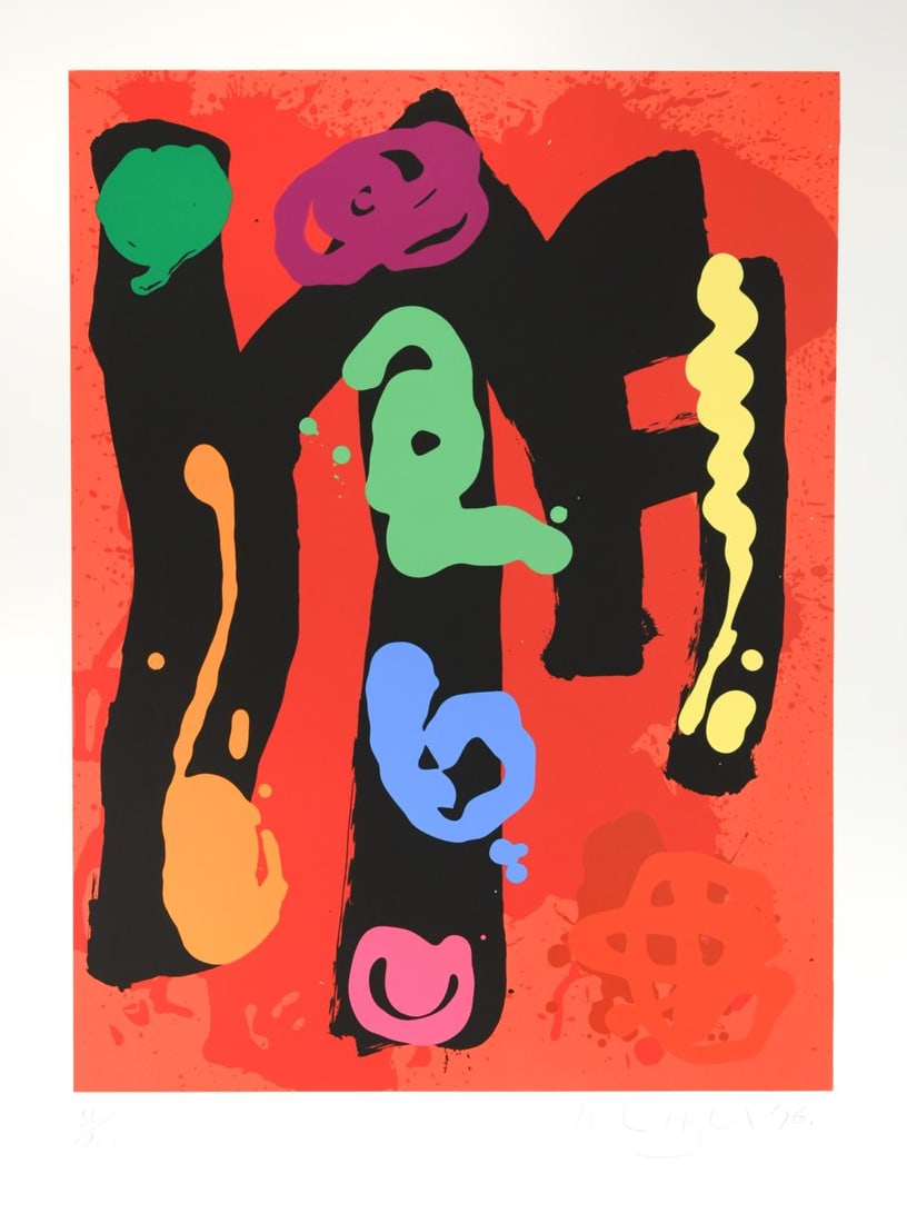 The Jesus College Quincentennial Portfolio, 1996,: The Jesus College Quincentennial Portfolio, 1996, to include ten screenprints by John Bellany, Barry Flanagan, John Hoyland, Albert Irvin, Kim Lim, Richard Long, John McLean, David Mach, Eduardo Paolo