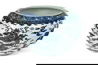 A Chinese blue and white porcelain five dragon large jardiniere,