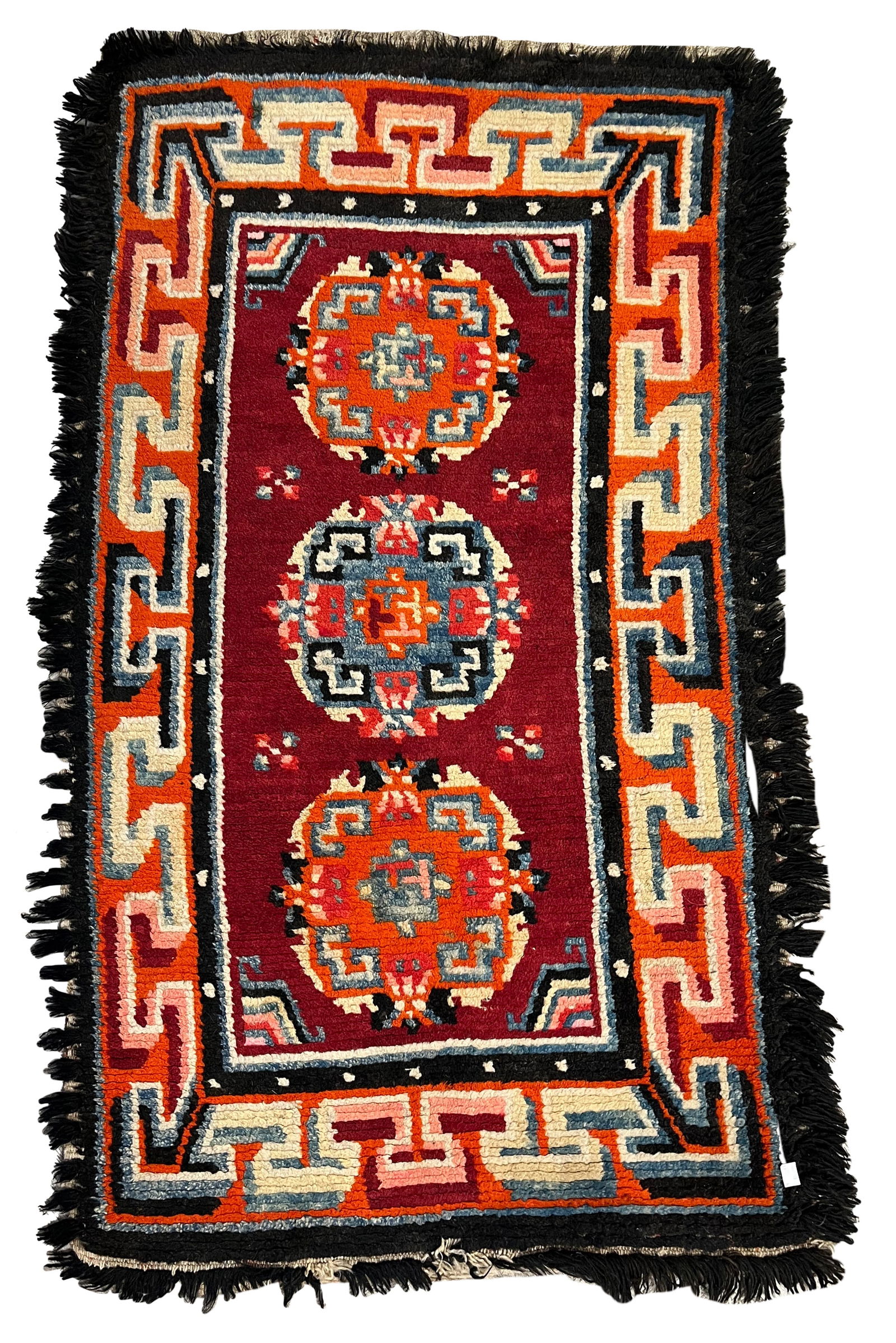 A Tibetan saddle cloth, circa 1900-1920, (1 of 7)
