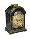 An ebonised bracket timepiece by J & H Jump, Old Bond Street London, 19th century,