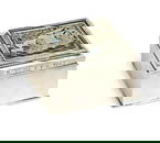 Omar Ramsden, an Arts & Crafts silver and enamel cigarette casket,