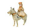 A German model of Little Red Riding Hood and the Wolf, early 20th century,