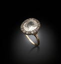 A late Victorian diamond cluster ring,