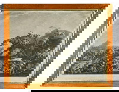 After Johann Joseph Zoffany RA: After Johann Joseph Zoffany RA Embassy of Hyderbeck to Calcutta, from the Vizier of Oude by the way of Patna in the year 1788 to meet Lord Cornwallis mezzotint by Richard Earlom, published by Robert L