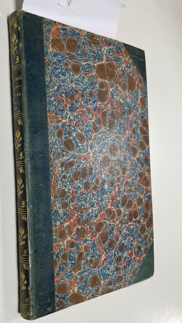 Memoires D'Agriculture,: Memoires D'Agriculture, D'Economie Rurale et Domestique. Paris: chez L. Jorry 1785, 8vo, engraved title signed at head 'J. Watt' [James Watt, Scottish inventor and mechanical engineer, 1736-1819], hal