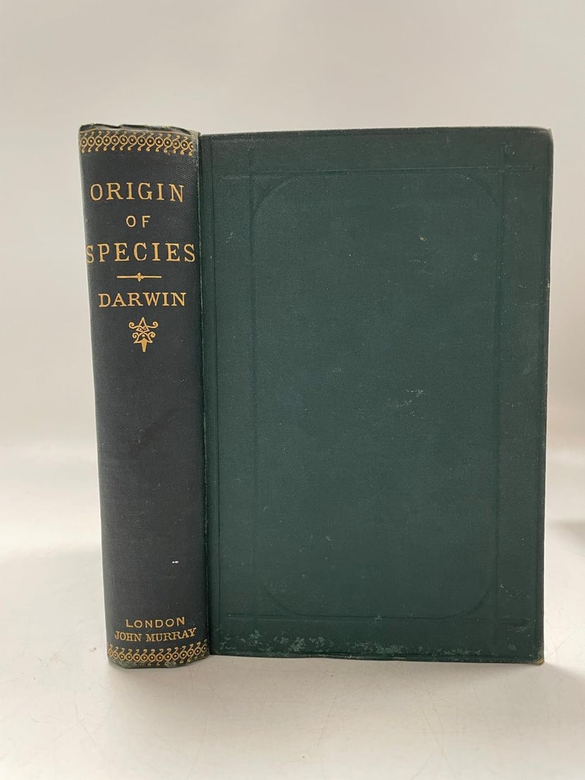 DARWIN (Charles): DARWIN (Charles) The Origin of Species by Means of Natural Selection, 6th edition, (forty-seventh thousand), London: John Murray, 1895, 8vo, half-title, folding diagram plate, free endpapers stained,